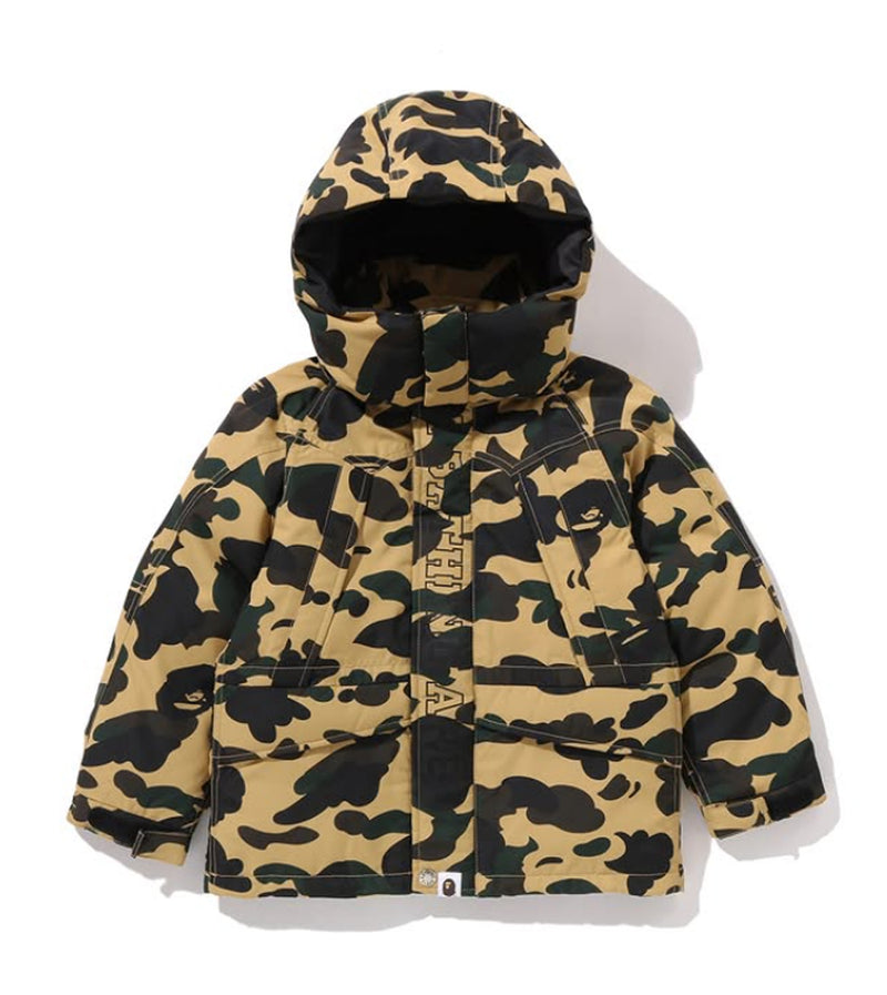 A BATHING APE BAPE KIDS 1ST CAMO SNOWBOARD DOWN JACKET - happyjagabee store