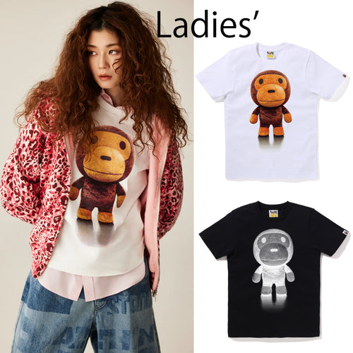 A BATHING APE Ladies' STANDING MILO PHOTO TEE