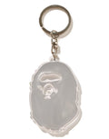 A BATHING APE APE HEAD REFLECTIVE KEYCHAIN