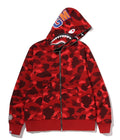 A BATHING APE COLOR CAMO REVERSIBLE SHARK FULL ZIP HOODIE