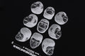 A BATHING APE POLYGON APE HEAD TEE