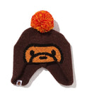 A BATHING APE BAPE KIDS MILO FACE KNIT CAP