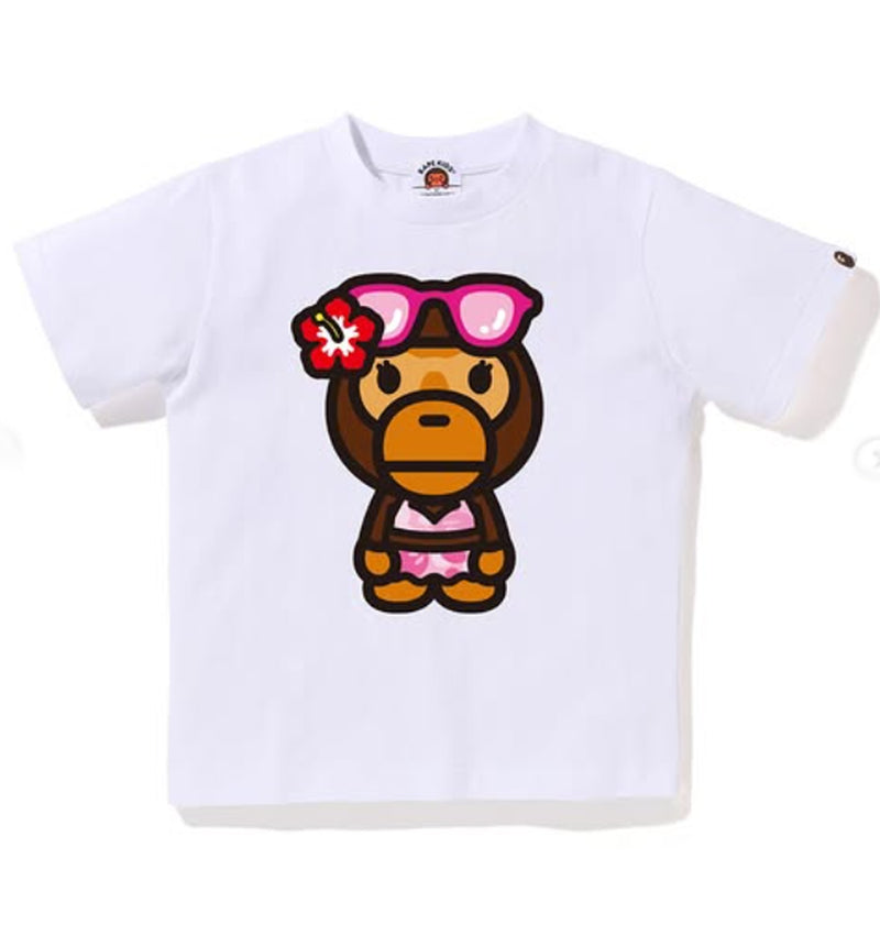 A BATHING APE BAPE KIDS BIG BABY LISA SUMMER TEE