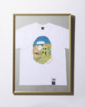 A BATHING APE BAPE x VAN GOGH MUSEUM APE HEAD CANVAS ART TEE