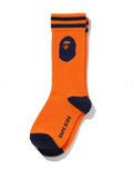 A BATHING APE BAPE KIDS APE HEAD RIB SOCKS