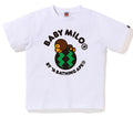 A BATHING APE BAPE KIDS MILO WATERMELON TEE w/ PVC POUCH