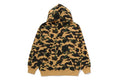 A BATHING APE 1ST CAMO BAPE LOGO RHINESTONE RELAXED FIT FULL ZIP HOODIE