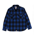 A BATHING APE BAPE KIDS CHECK SHARK SHIRT