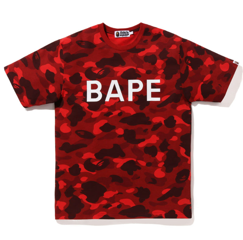A BATHING APE COLOR CAMO BAPE TEE