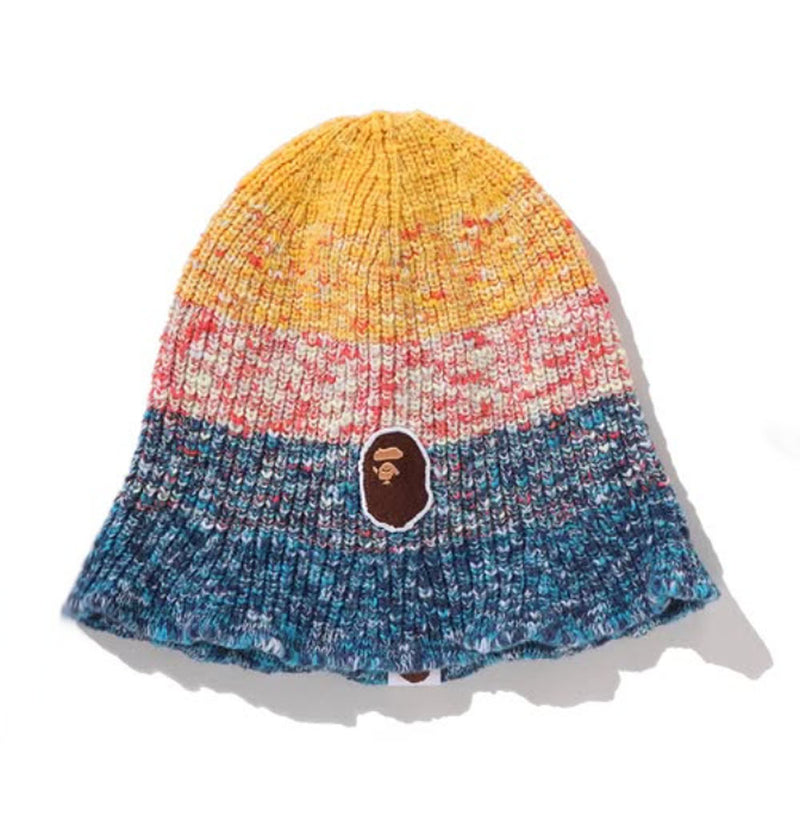 A BATHING APE BAPE KIDS GRADATION APE HEAD KNIT CAP - happyjagabee store