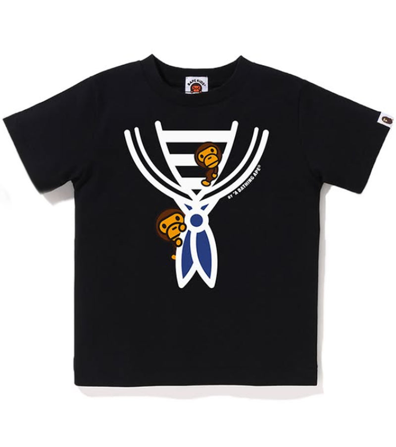 A BATHING APE BAPE KIDS MILO FAKE MARINE TEE
