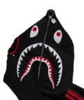A BATHING APE BAPE x ADIDAS SHARK FULL ZIP HOODIE