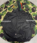 A BATHING APE CROC PATTERN CROCODILE RELAXED FIT FULL ZIP HOODIE