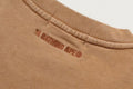 A BATHING APE GARMENT DYED ONE POINT RELAXED FIT CREWNECK SWEAT SHIRT