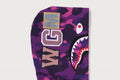 A BATHING APE Ladies' COLOR CAMO FUR SHARK CROPPED ZIP HOODIE