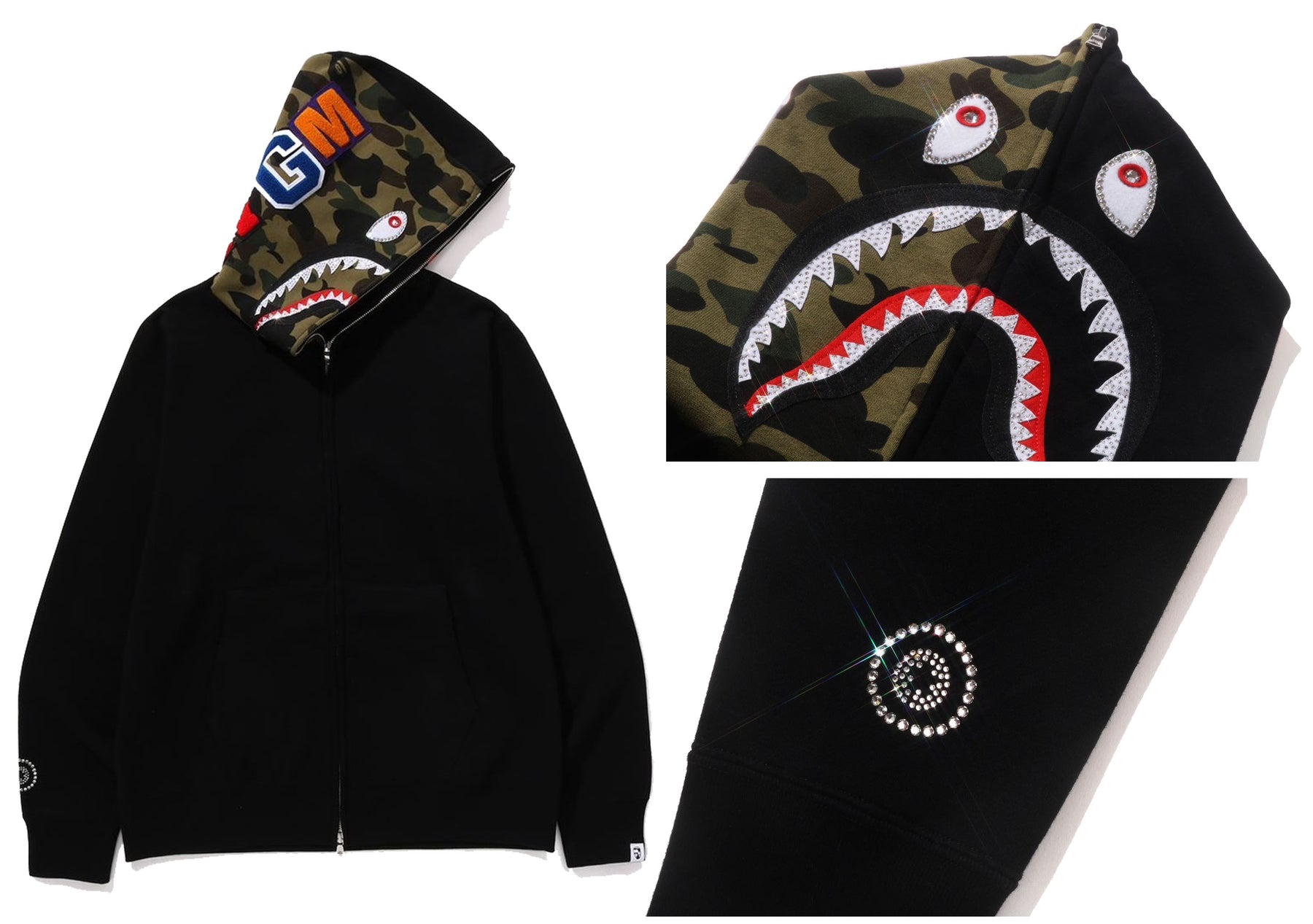 Bape x swarovski hoodie outlet