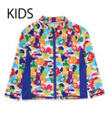 A BATHING APE BAPE KIDS MILO ABC MULTI CAMO RASH GUARD