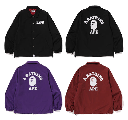 A BATHING APE COLLEGE COACH JACKET
