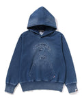 A BATHING APE Ladies' INDIGO PULLOVER HOODIE