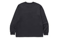 A BATHING APE GARMENT DYE COLLEGE RELAXED FIT L/S TEE