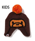 A BATHING APE BAPE KIDS MILO FACE KNIT CAP