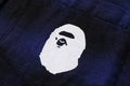A BATHING APE BLOCK CHECK RELAXED FIT SHIRT