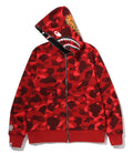 A BATHING APE COLOR CAMO REVERSIBLE SHARK FULL ZIP HOODIE