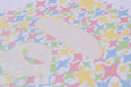 A BATHING APE Ladies' BLING STAR GLITTER COLLEGE TEE