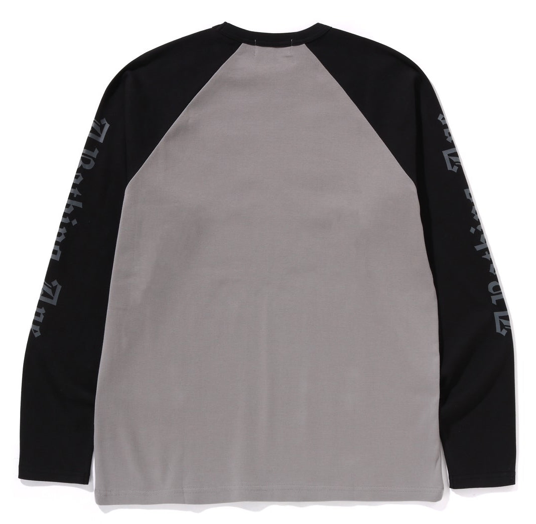 A BATHING APE RAGLAN SLEEVE L/S TEE – happyjagabee store