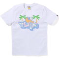 A BATHING APE Ladies' PALM TREE PATTERN MILO ON BAPE TEE