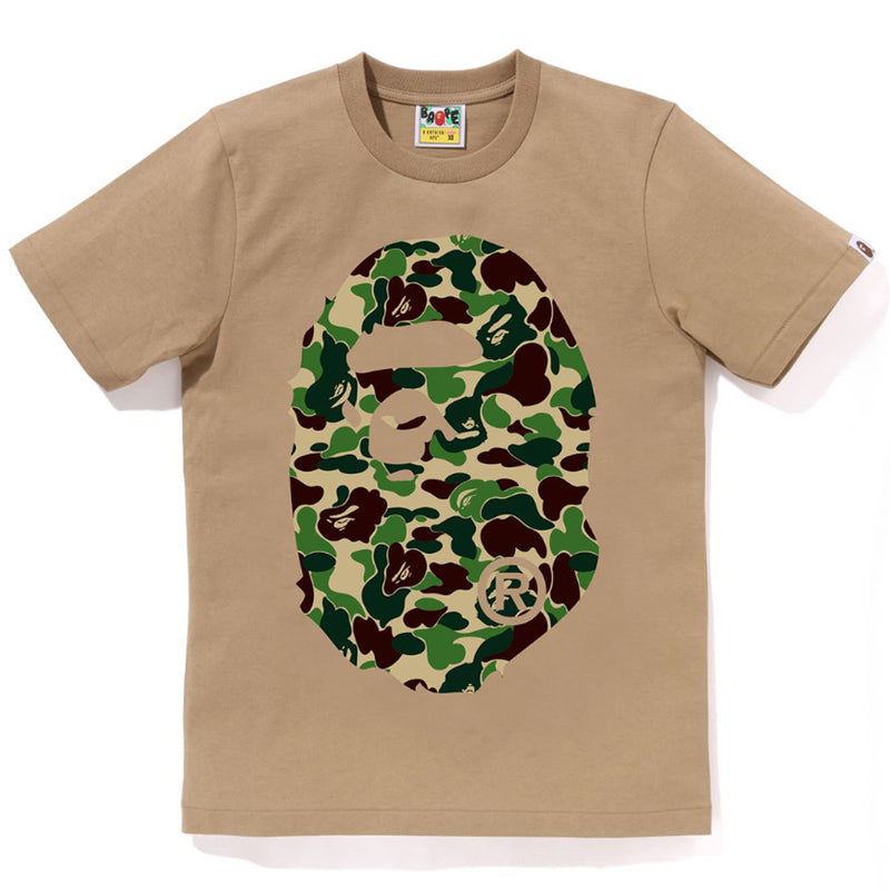 A BATHING APE Ladies' ABC CAMO BIG APE HEAD TEE