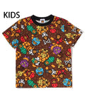 A BATHING APE BAPE KIDS MILO MULTI DINOSAURS PATTERN TEE
