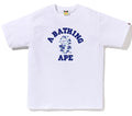 A BATHING APE PALM TREE CAMO COLLEGE TEE