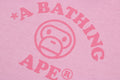 A BATHING APE Ladies' BABY MILO BLEACH DYE MINI TEE - happyjagabee store