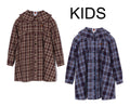 A BATHING APE BAPE KIDS CHECK BABY FRILL COLLAR ONEPIECE