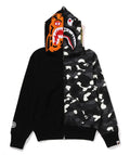 A BATHING APE Ladies' CITY CAMO TIGER SHARK FULL ZIP HOODIE
