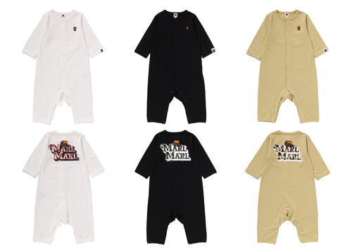 A BATHING APE BAPE KIDS BAPE X MARLMARL - 1ST CAMO BABY MILO ROMPERS