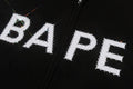 A BATHING APE HEAVY WASHED RHINESTONE SLEEVELESS RELAXED FIT ZIP HOODIE