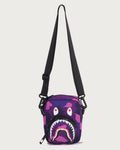 A BATHING APE COLOR CAMO SHARK MINI SHOULDER BAG