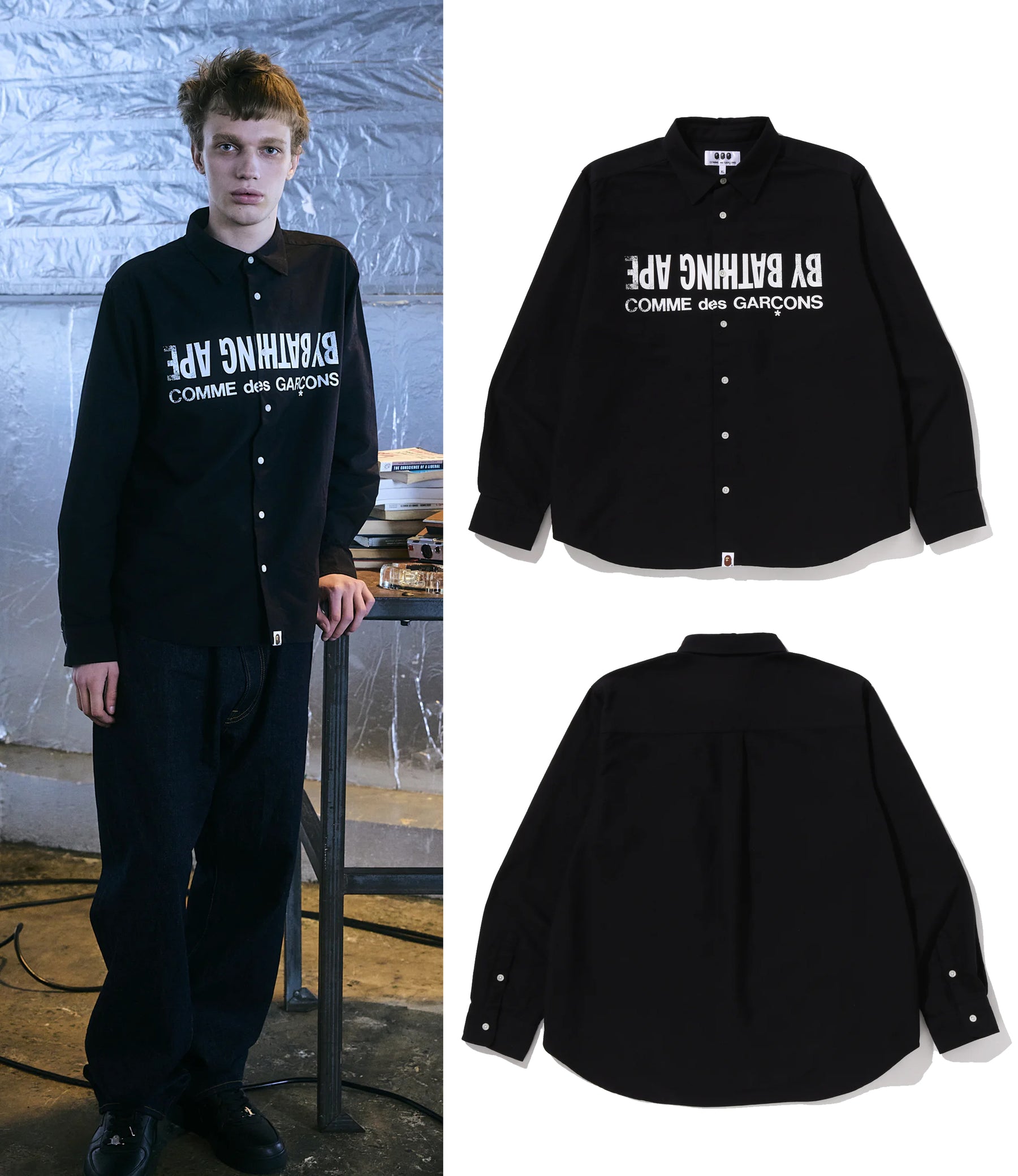 A BATHING APE COMME des GARÇONS CDG OSAKA Limited OXFORD SHIRT