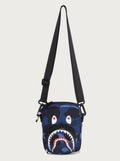 A BATHING APE COLOR CAMO SHARK MINI SHOULDER BAG