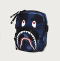 A BATHING APE COLOR CAMO SHARK MINI SHOULDER BAG