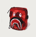 A BATHING APE COLOR CAMO SHARK MINI SHOULDER BAG