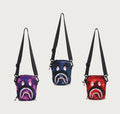 A BATHING APE COLOR CAMO SHARK MINI SHOULDER BAG