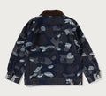 A BATHING APE BAPE KIDS CAMO JACQUARD DENIM JACKET