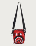 A BATHING APE COLOR CAMO SHARK MINI SHOULDER BAG