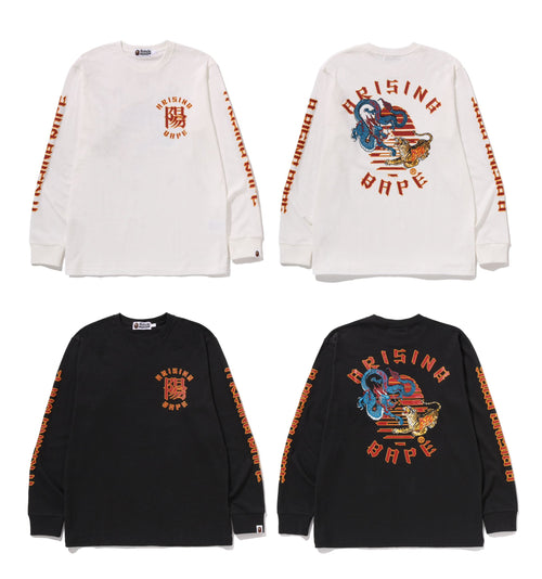 A BATHING APE A RISING BAPE L/S TEE