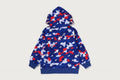 A BATHING APE BAPE KIDS STA STRIKE CAMO SHARK ZIP HOODIE