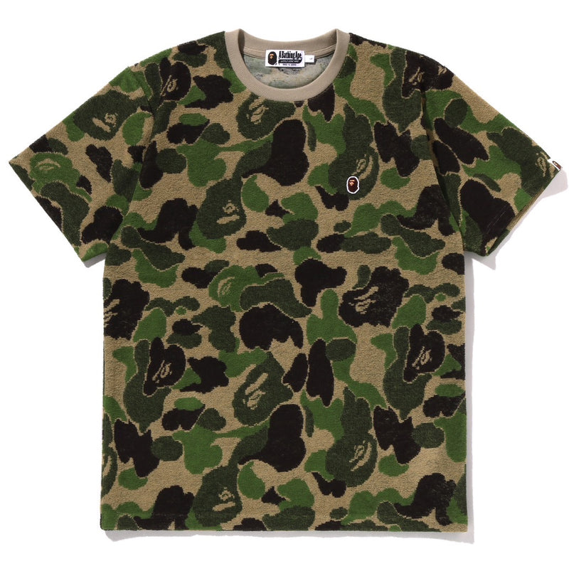 A BATHING APE ABC CAMO PILE JACQUARD ONE POINT TEE