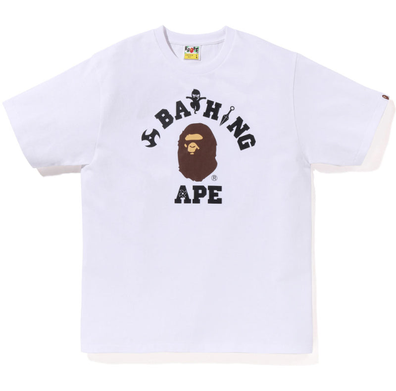 A BATHING APE NINJA COLLEGE TEE ( JAPAN LIMITED )